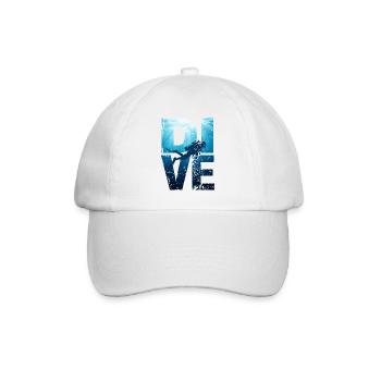 Deep DIVE Grunge - Baseball Cap - white/white - Front