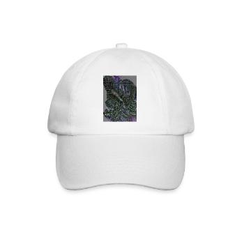 Biomechanical Organic Cyber Sigilism Art - Baseball Cap - white/white - Front