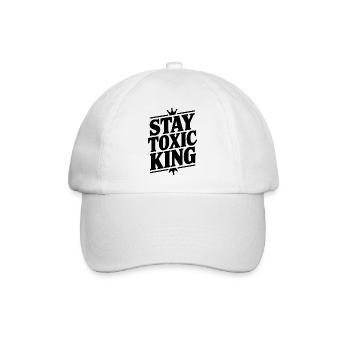 Stay Toxic King - Baseball Cap - white/white - Front