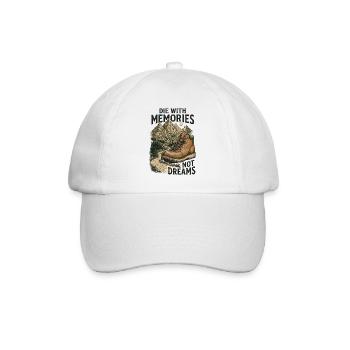 Randonnée - Aventure en plein air - Mourir avec des souvenirs non - Casquette classique - blanc/blanc - Devant