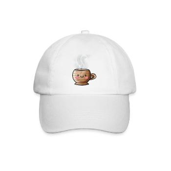 Kawaii Mug - Baseball Cap - white/white - Front