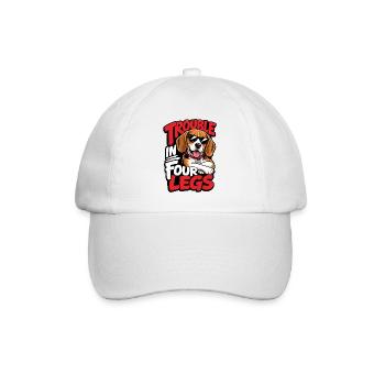 Beagle - Baseballkappe - Weiß/Weiß - Vorne