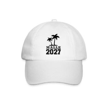 Malle 2027 - Baseball Cap - white/white - Front