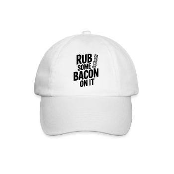 Rub Some Bacon On It - Baseball Cap - white/white - Front