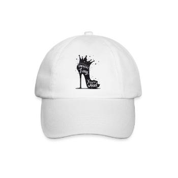 Confidence is my favorite Heel - High Heel - Baseball Cap - white/white - Front