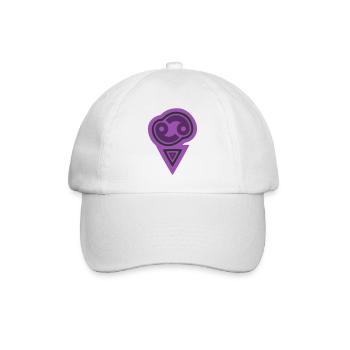 Cancer tribal du zodiaque et eau - Casquette classique - blanc/blanc - Devant