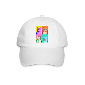 Chats Burmilla Chat - Casquette classique - blanc/blanc - Devant