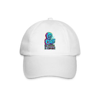 School Is Coming Icy Handheld Console Zombie - Baseball Cap - white/white - Front
