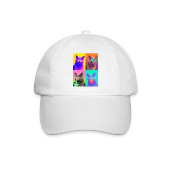 Cats Carthusian Cat - Baseball Cap - white/white - Front