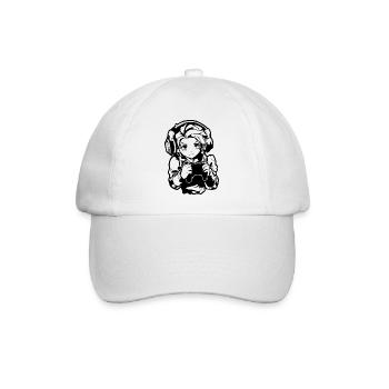 Gaming Boy Sketch - Baseball Cap - white/white - Front