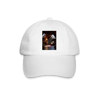 Dachboden-Leseoase im Warmlicht - Casquette classique - blanc/blanc - Devant