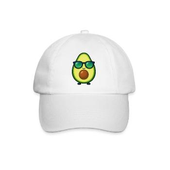 Lunettes de soleil d’été aux légumes à l’avocat Kawaii - Casquette classique - blanc/blanc - Devant