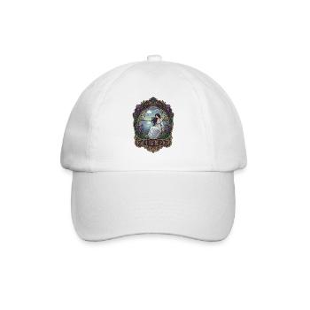 Frieden am Wasser im Jugendstil - Baseballkappe - Weiß/Weiß - Vorne