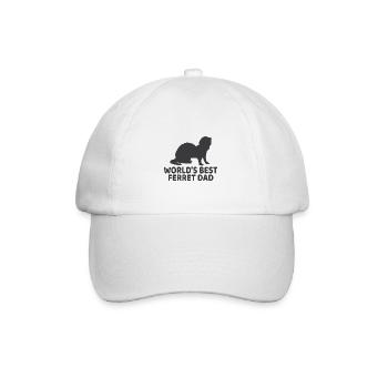 World’s best ferret dad - Casquette classique - blanc/blanc - Devant