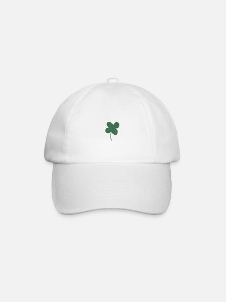 Trèfle porte-bonheur - Casquette classique - blanc/blanc