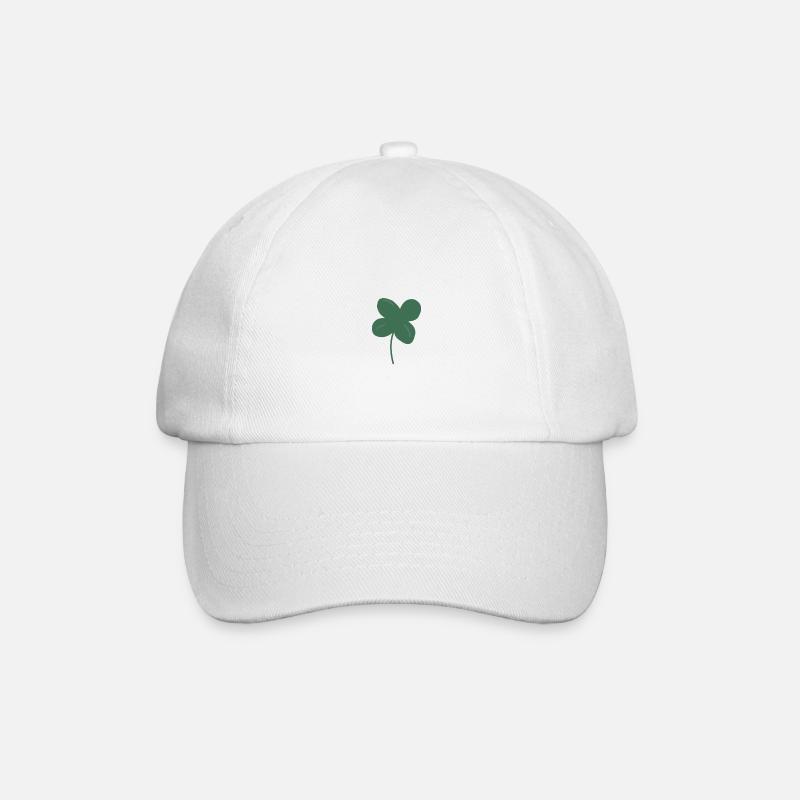 Trèfle porte-bonheur - Casquette classique - blanc/blanc