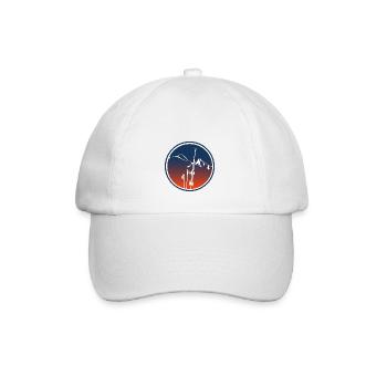 montagne alpes ski leewarddesign - Casquette classique - blanc/blanc - Devant