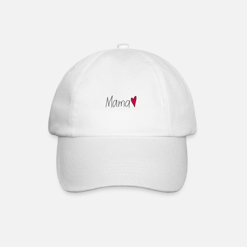 Mama❤️ - Baseballkappe - Weiß/Weiß
