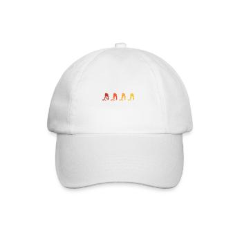 Curling sur glace Curling Retro Cadeau - Casquette classique - blanc/blanc - Devant