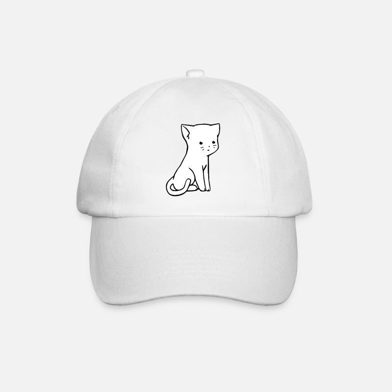Chat doux Design - Casquette classique - blanc/blanc