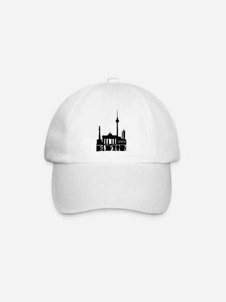 Berlin - Baseballkappe - Weiß/Weiß