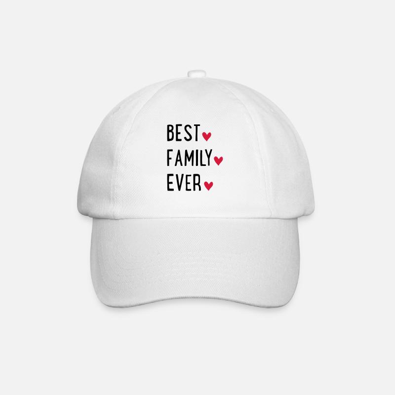 Meilleure famille - Casquette classique - blanc/blanc