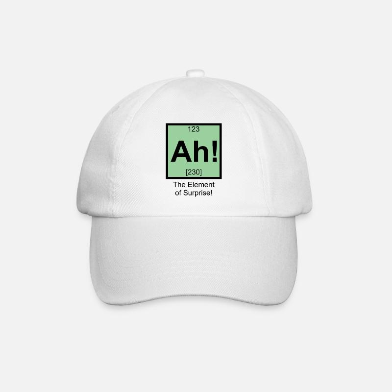 Funny AH - Baseball Cap - white/white