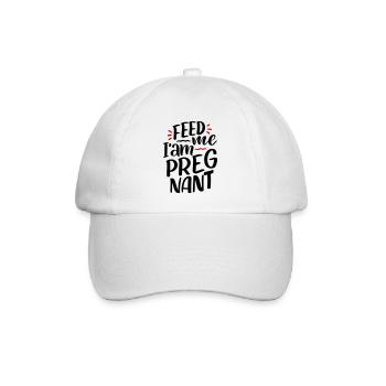 Fame Nutrimi Sono incinta Incinta - Cappello con visiera - bianco/bianco - Fronte