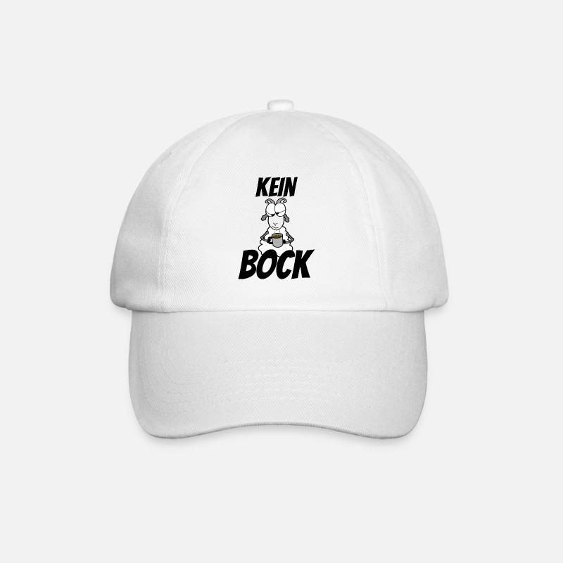 kein Bock - Baseballkappe - Weiß/Weiß