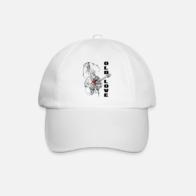 Guitariste de blues - Casquette classique - blanc/blanc