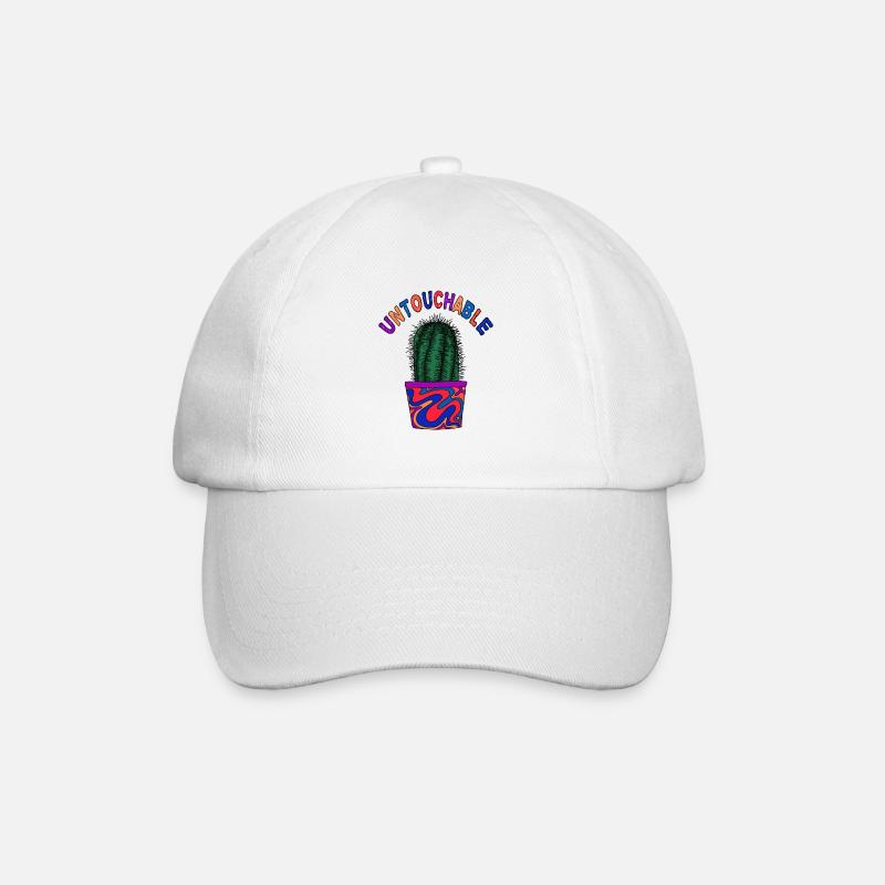 Untouchable Cactus - Baseball Cap - white/white