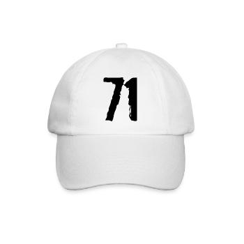 71 Zahl Trikot - Baseballkappe - Weiß/Weiß - Vorne