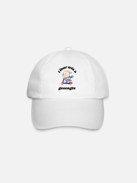 gsengte Sau - Bavarian saying - Baseball Cap - white/white