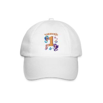 Mermaid Anniversaire 1 an - Casquette classique - blanc/blanc - Devant