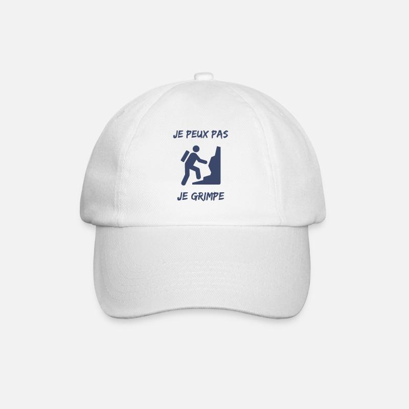 ESCALADE. CLIMB. CLIMBING. ESCALADE. VAN. GRIMPE. - Casquette classique - blanc/blanc