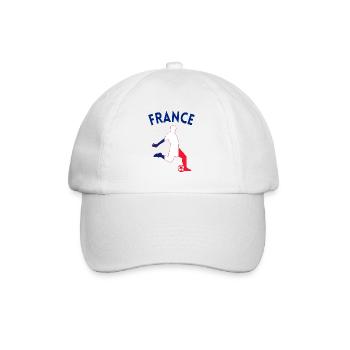 Gift idea Football Supporter France - Baseball Cap - white/white - Front