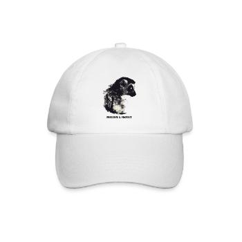 Préserver et protéger les lémuriens de Madagascar - Casquette classique - blanc/blanc - Devant