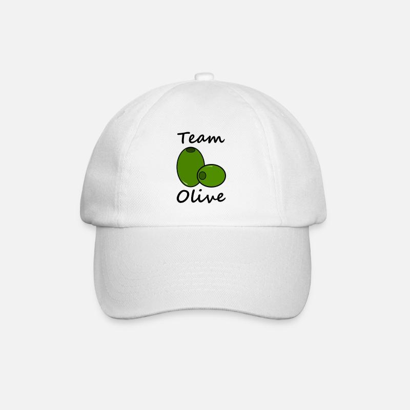 Team Olive - Baseballkappe - Weiß/Weiß