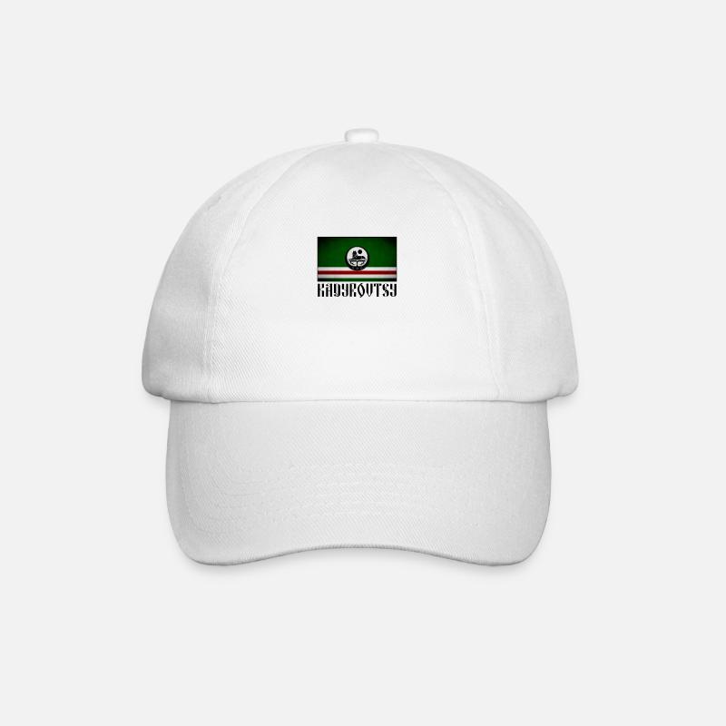 Chechnya Kardyvotsy. proud Chechen Muslim - Baseballkappe - Weiß/Weiß