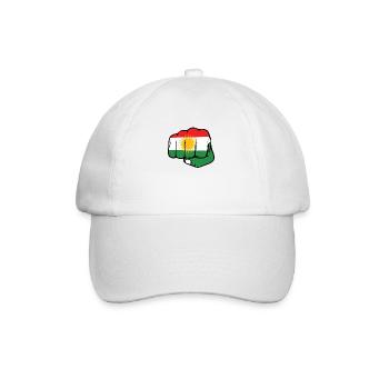 Drapeau du Kurdistan. Fier drapeau kurde Kurdistan libre - Casquette classique - blanc/blanc - Devant