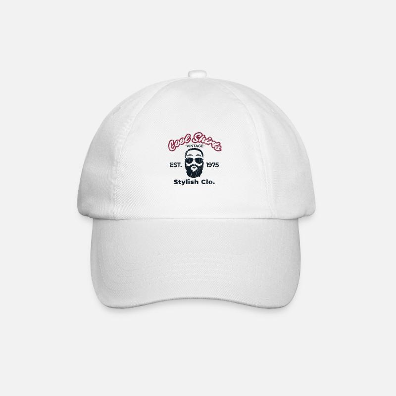 Hipster - Baseballkappe - Weiß/Weiß