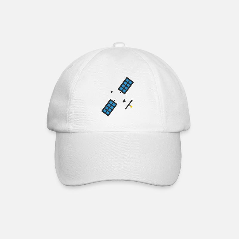 satellit - Baseballkappe - Weiß/Weiß