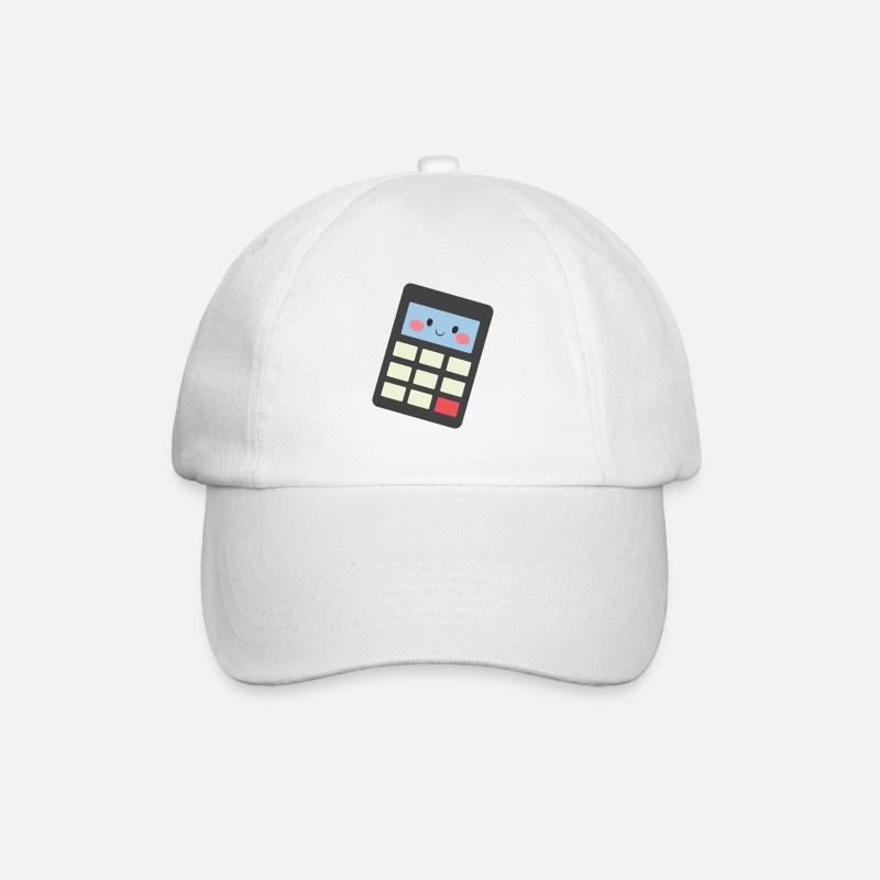 calculatrice - Casquette classique - blanc/blanc