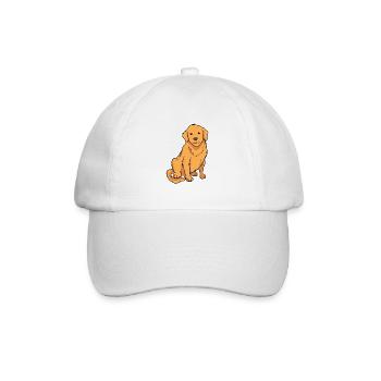 Golden retriever - Baseball Cap - white/white - Front