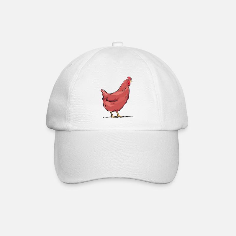 POULE - Casquette classique - blanc/blanc