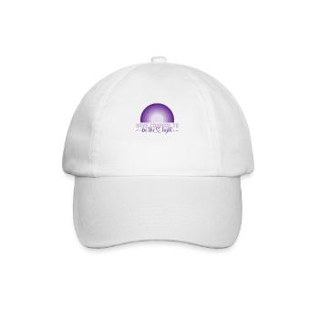 Ayez le courage d’être la croyance en la lumière, car - Casquette classique - blanc/blanc - Devant