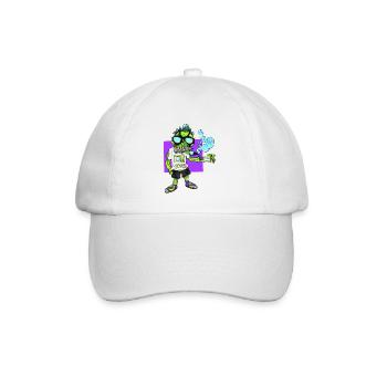 Cooler Zombie - Baseballkappe - Weiß/Weiß - Vorne