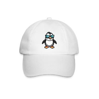 Penguin Cool Comic - Baseball Cap - white/white - Front