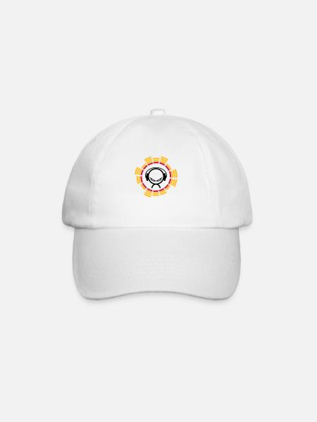 DJ - Baseball Cap - white/white
