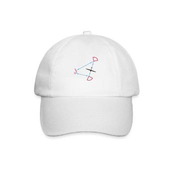 glider competition - Baseball Cap - white/white - Front